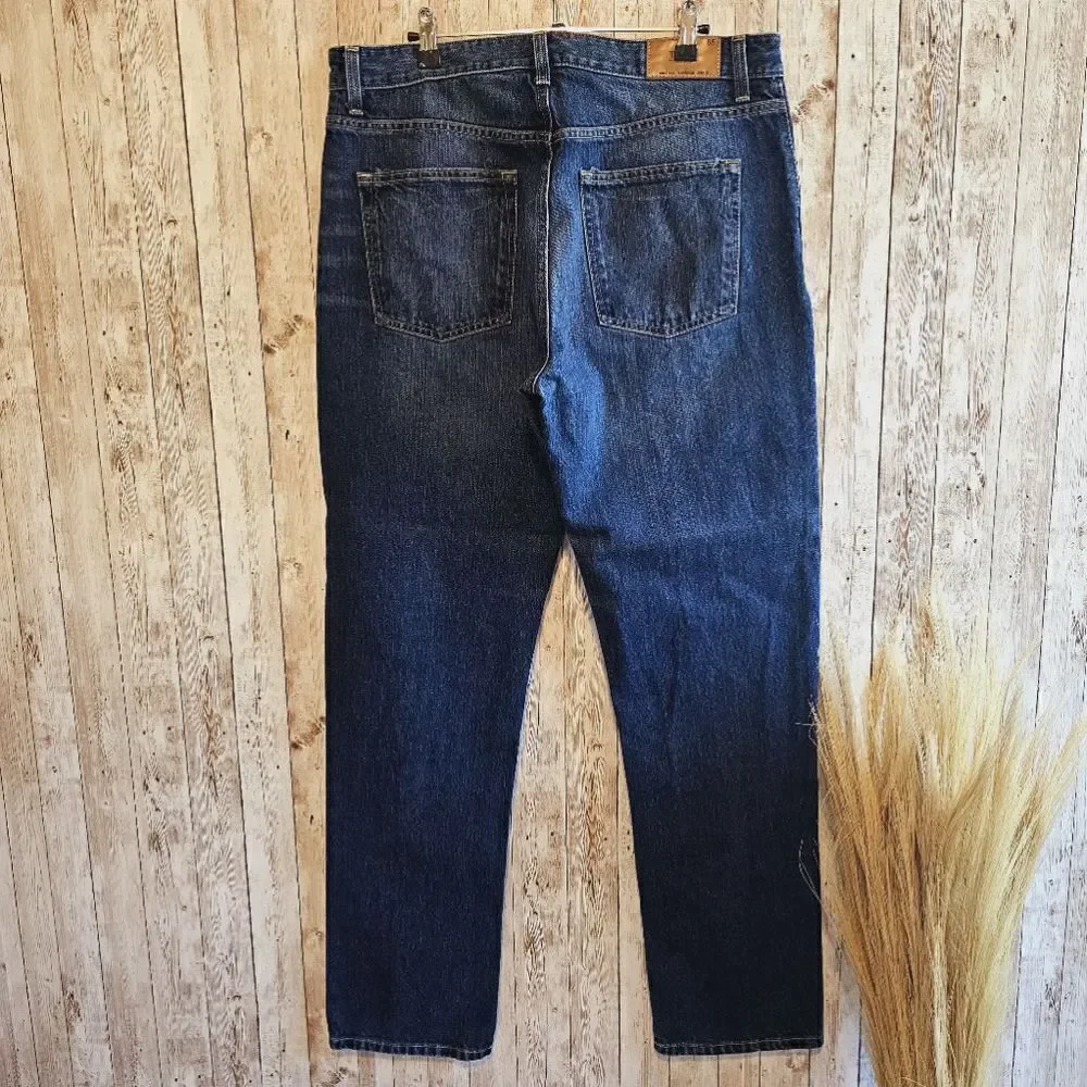 Tommy Hilfiger Stretch Dark Blue Straight Fit Jeans Size 34X34